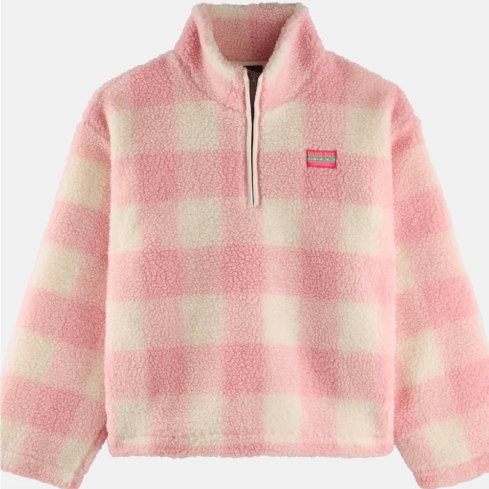Dairy Boy Pink and White Green Mountain Fleece